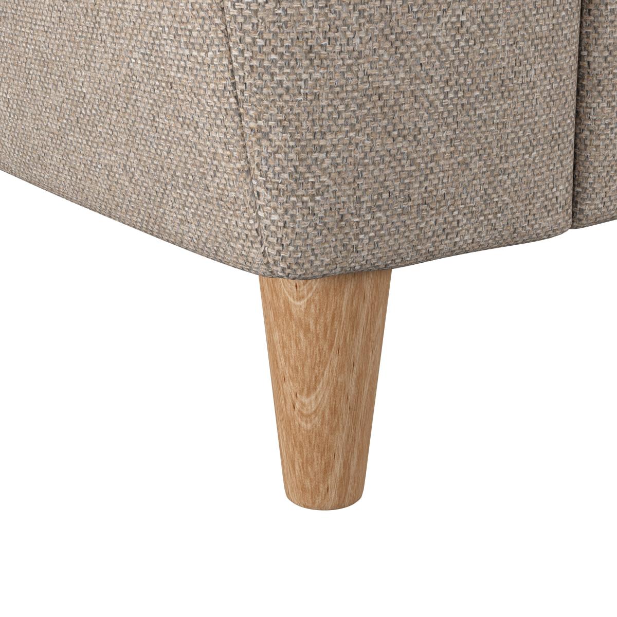 Baxter Textured Weave Corner Chaise Sofa Textured Weave Oatmeal – image 7