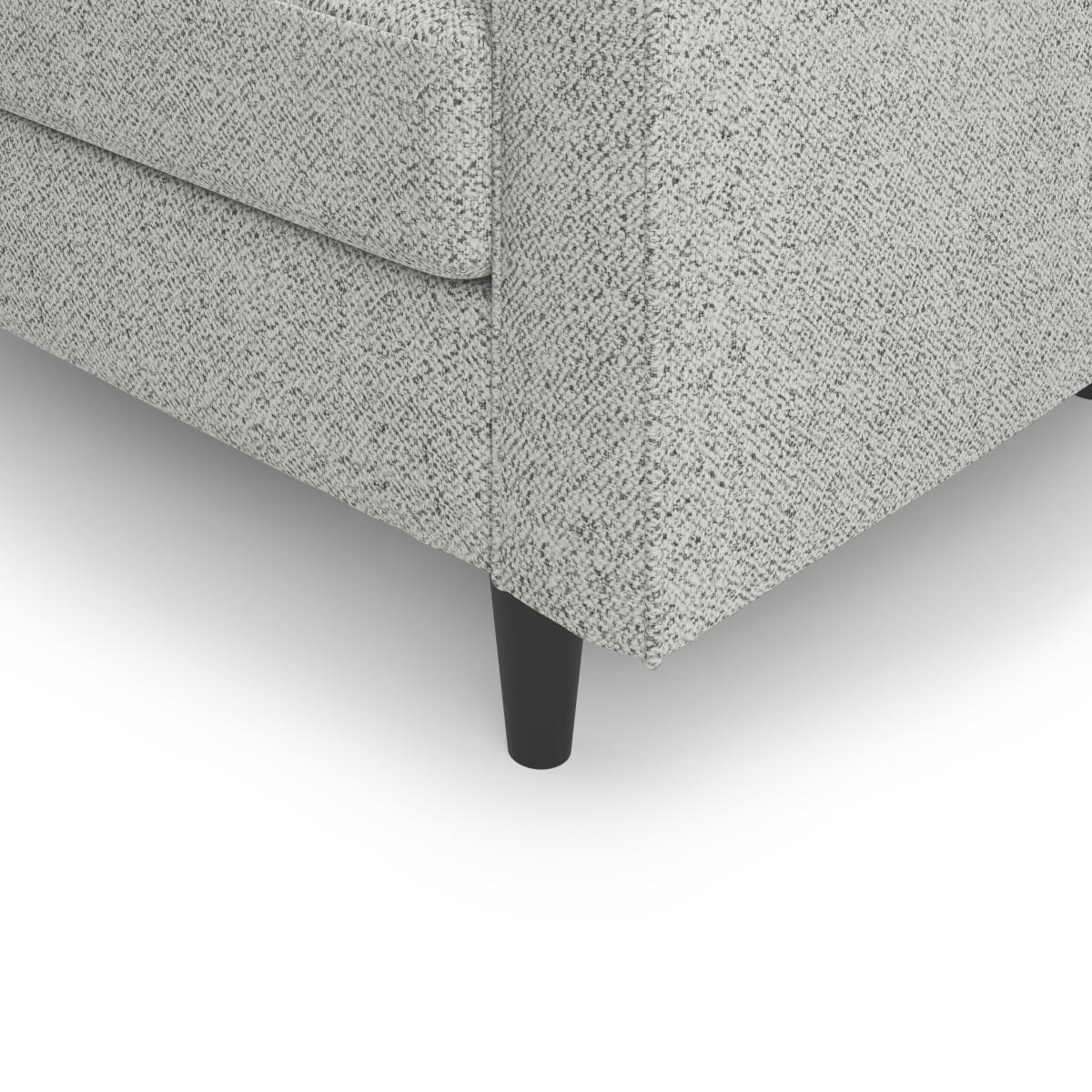 Zoe Boucle Left Hand Corner Chaise Light Grey – image 6
