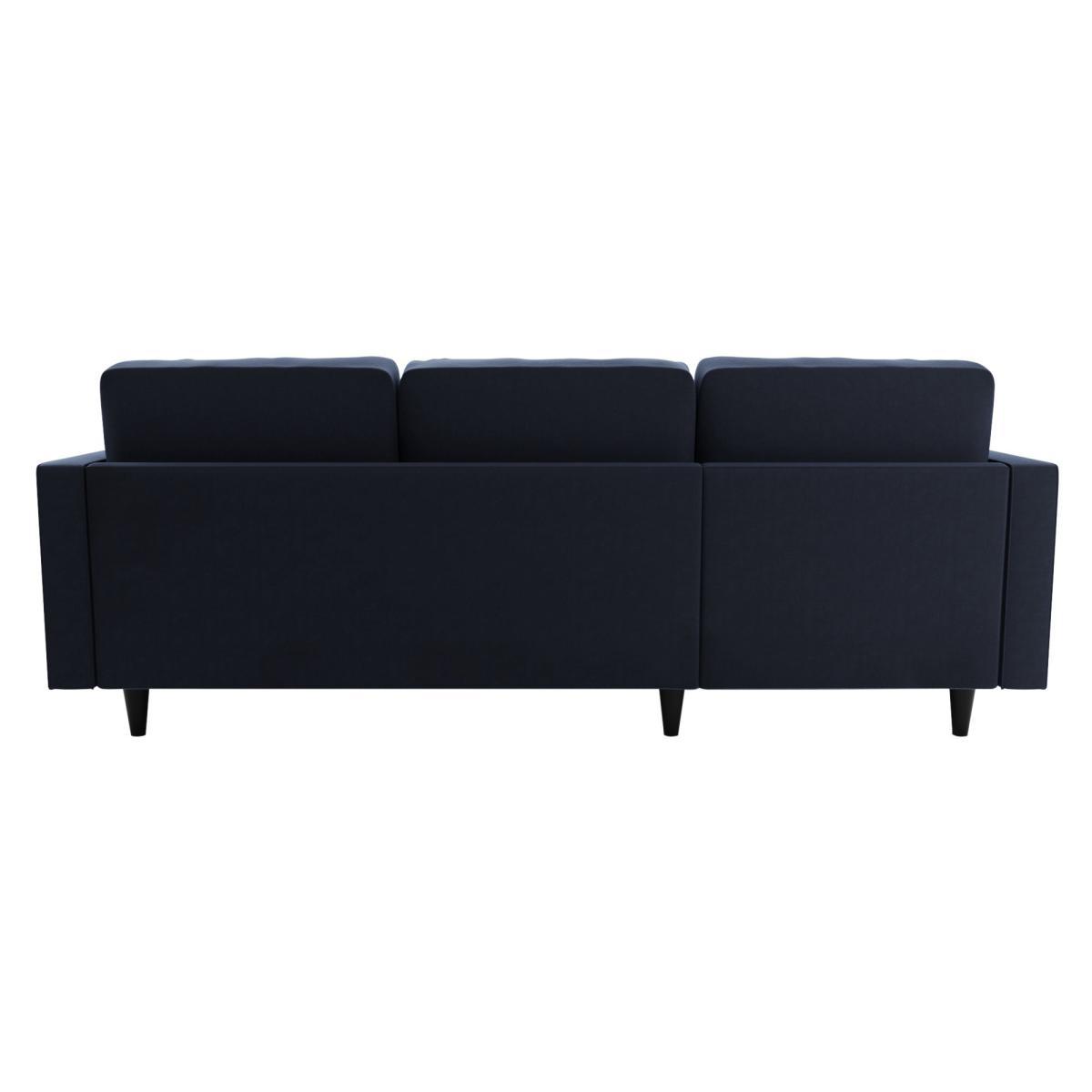 Zoe Velvet Left Hand Corner Sofa Luxe Navy – image 4