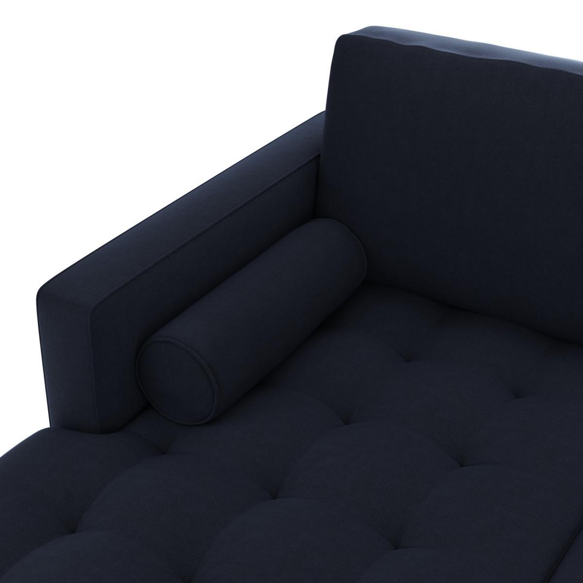 Zoe Velvet Left Hand Corner Sofa Luxe Navy – image 5