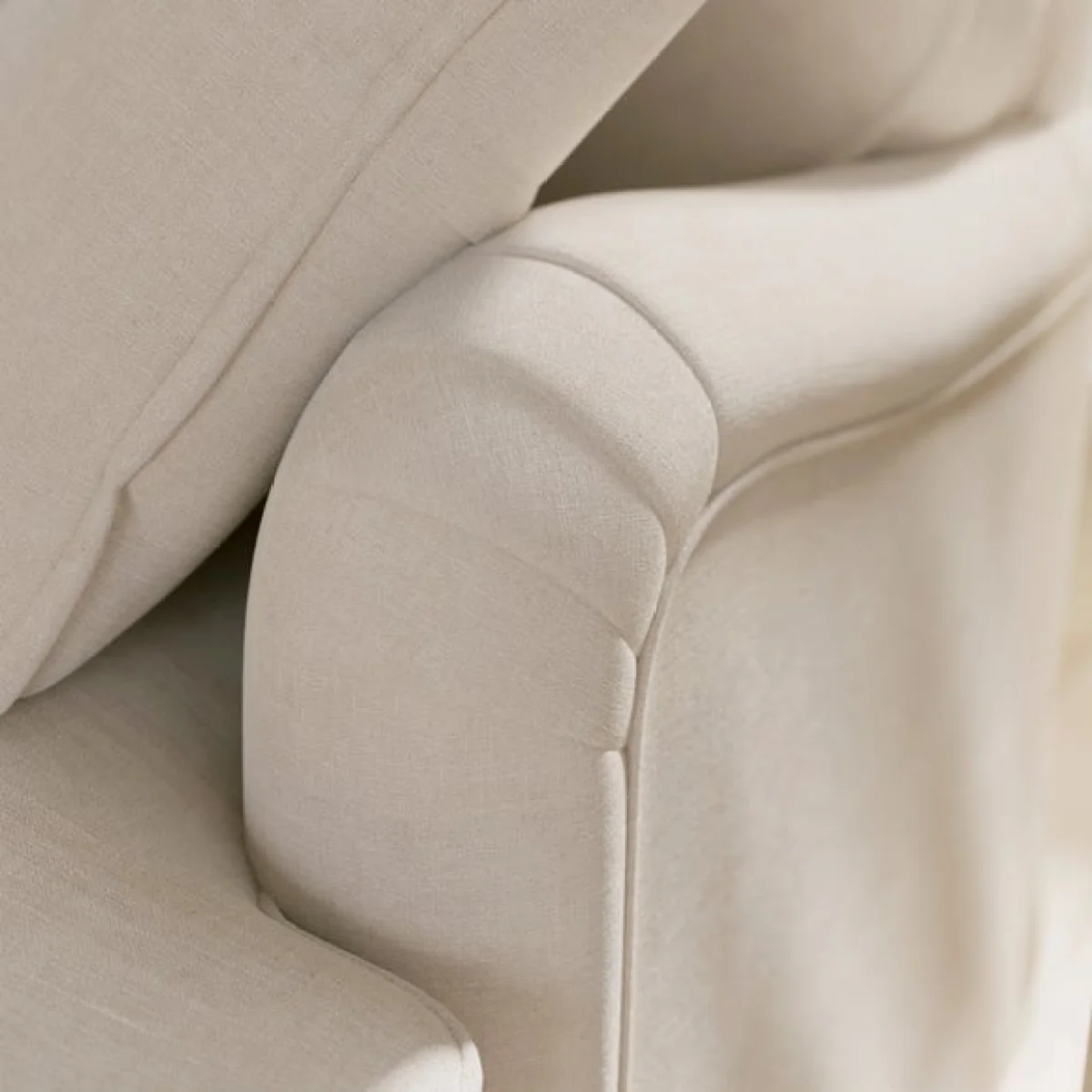 Beatrice II Faux Linen Fixed Loose Cover 4 Seater Corner Sofa – image 4