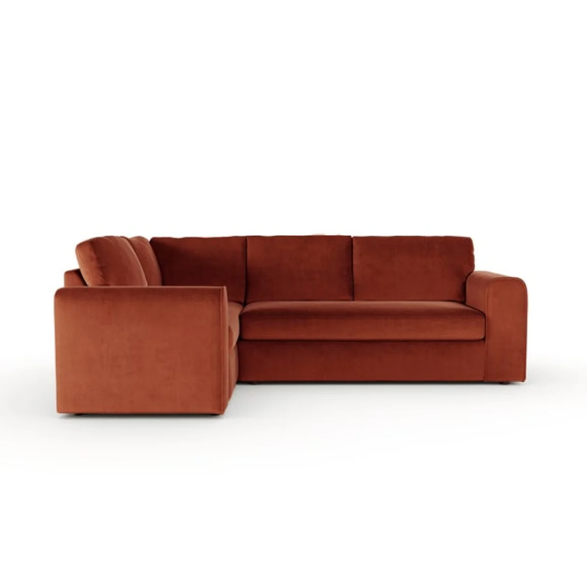 Abel Matte Velvet Corner Sofa – image 7