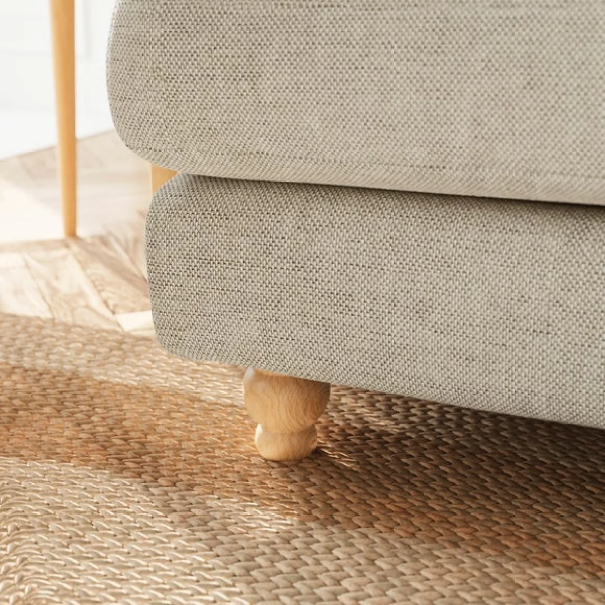 Martha Corner Chaise Basket Weave Sofa – image 5