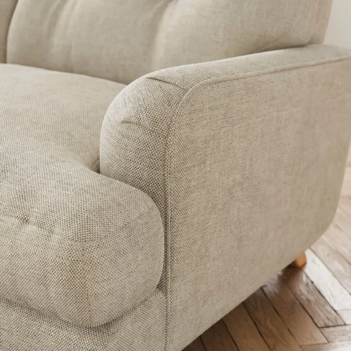 Martha Corner Chaise Basket Weave Sofa – image 6