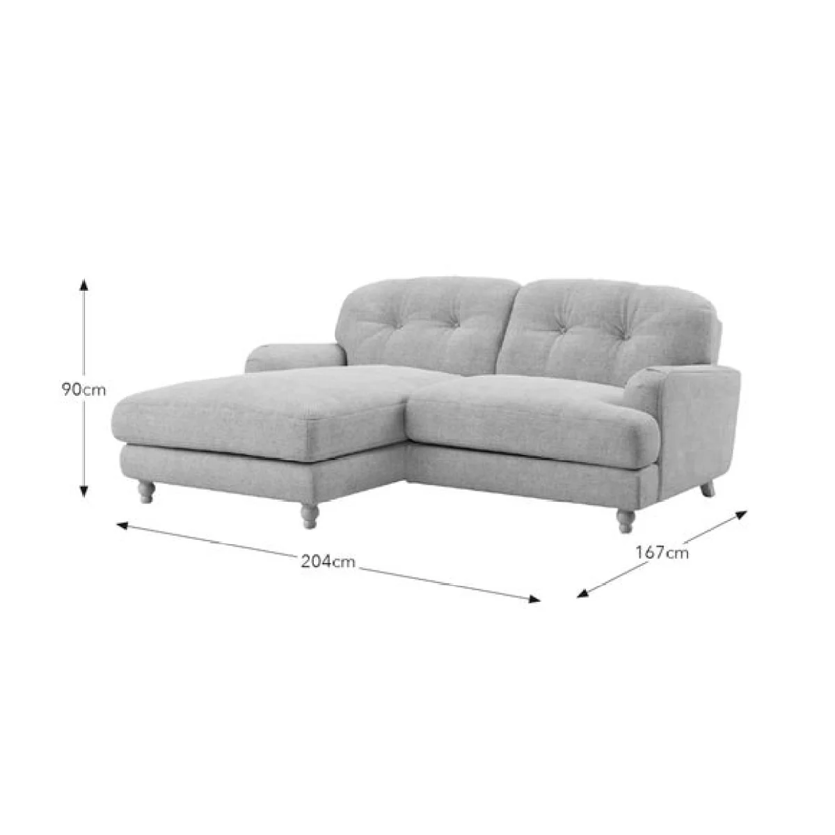 Martha Corner Chaise Basket Weave Sofa – image 9