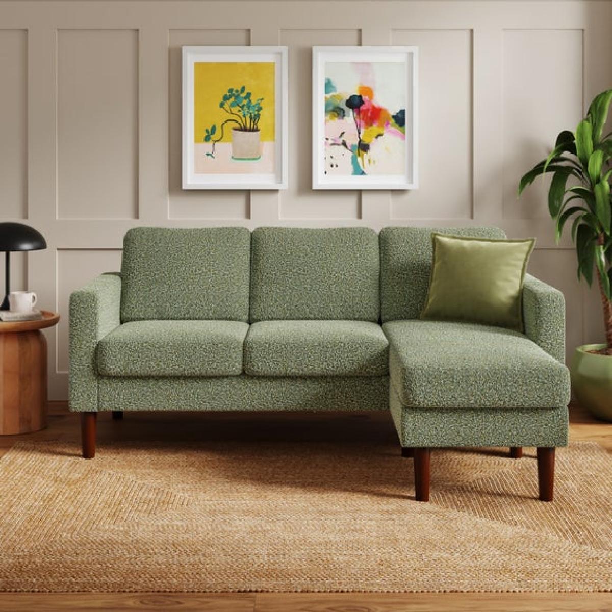 Jacob Multi Boucle Compact Corner Chaise Sofa – image 1