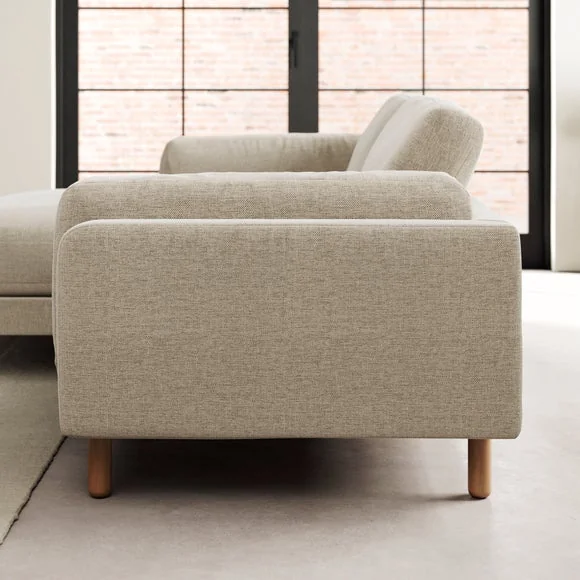 Newton Basket Weave Corner Chaise Sofa – image 3