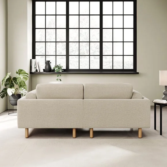 Newton Basket Weave Corner Chaise Sofa – image 4