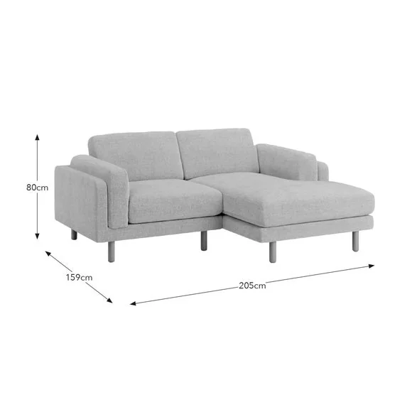 Newton Basket Weave Corner Chaise Sofa – image 9