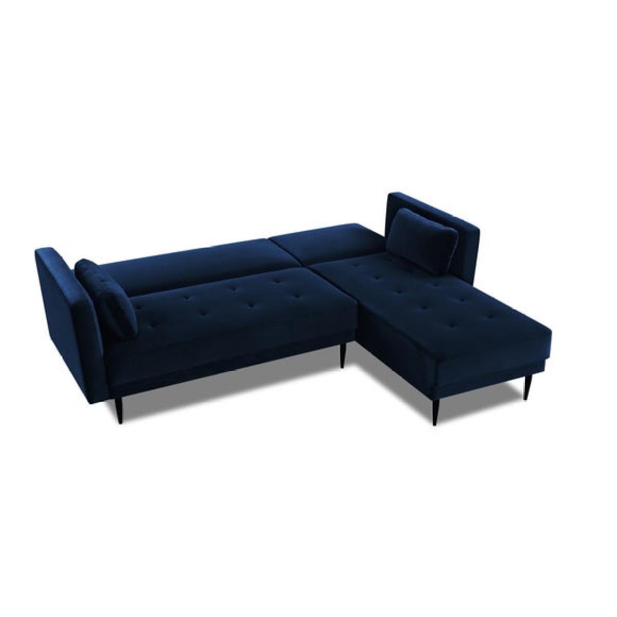 Return - Selma Velvet Corner Double Sofa Bed – image 6