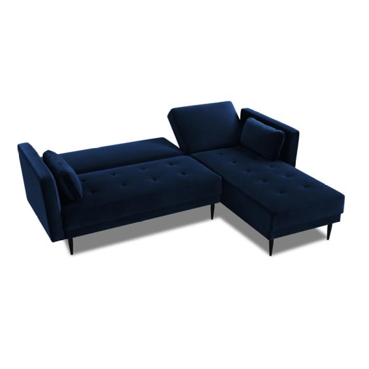 Return - Selma Velvet Corner Double Sofa Bed – image 7