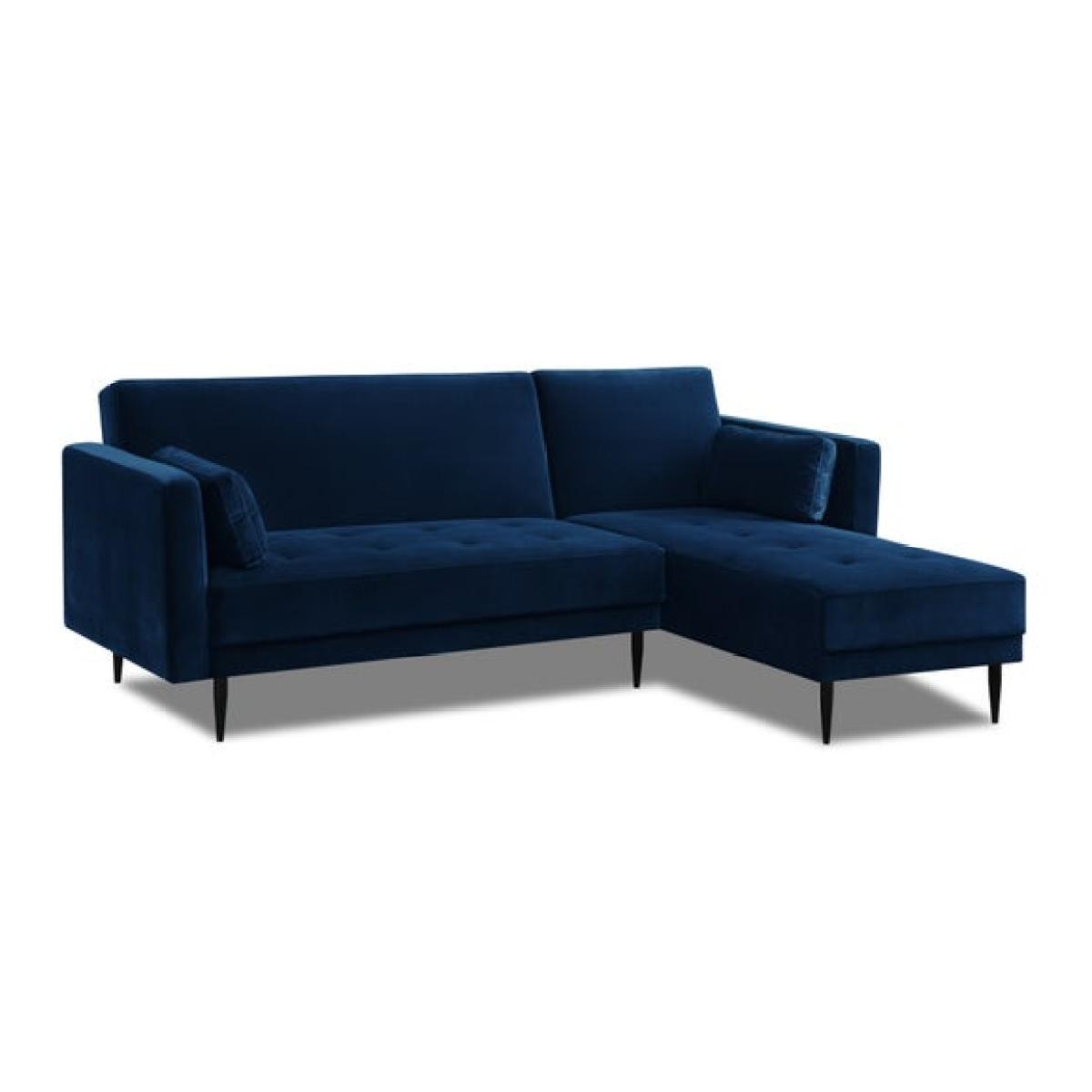 Return - Selma Velvet Corner Double Sofa Bed – image 9