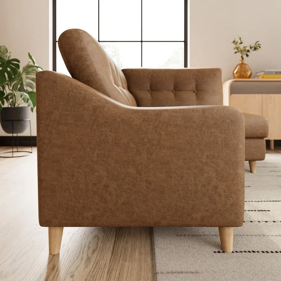 Baxter II Arizona Faux Leather Corner Chaise Sofa – image 3