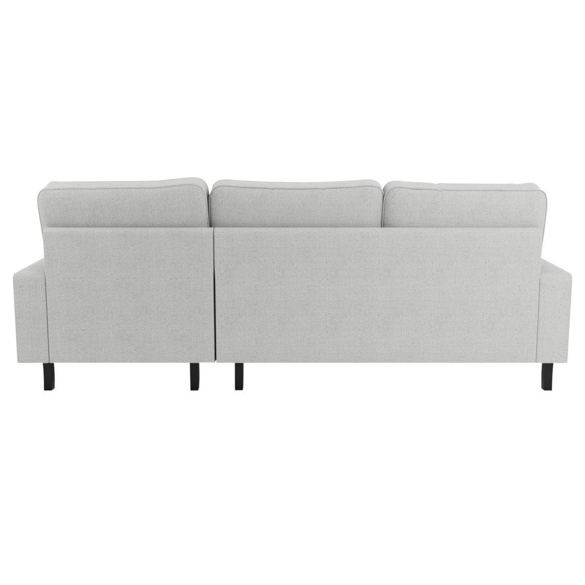 Beatrice Boucle Right Hand Corner Sofa Light Grey – image 4