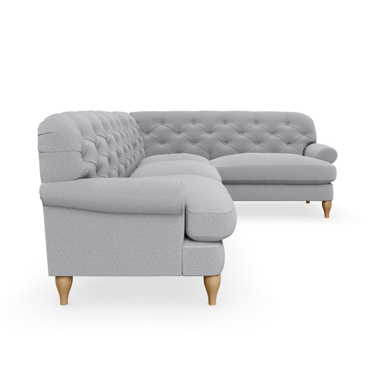 Canterbury Woolly Marl Right Hand Corner Sofa Woolly Marl Warm Grey – image 5