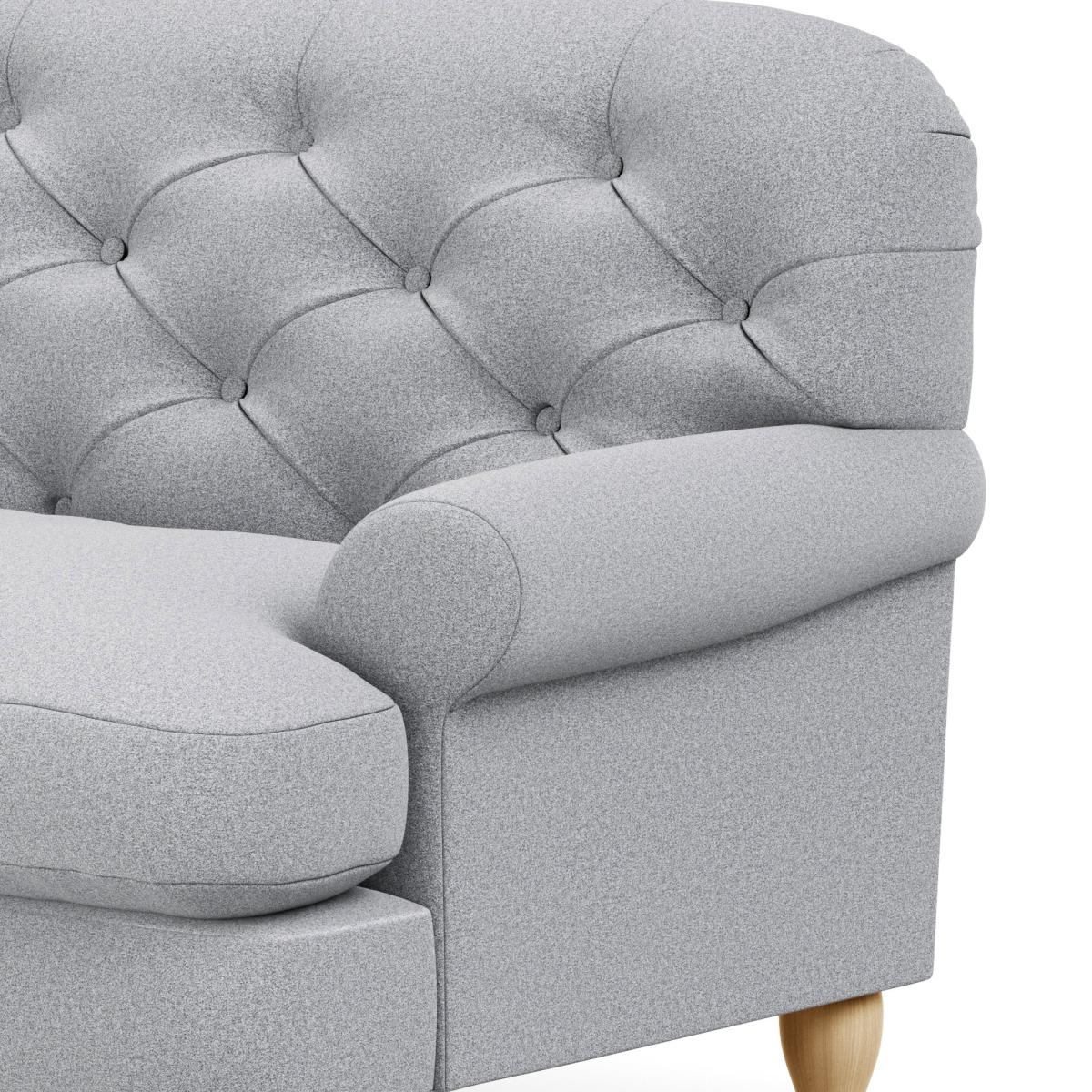 Canterbury Woolly Marl Right Hand Corner Sofa Woolly Marl Warm Grey – image 6