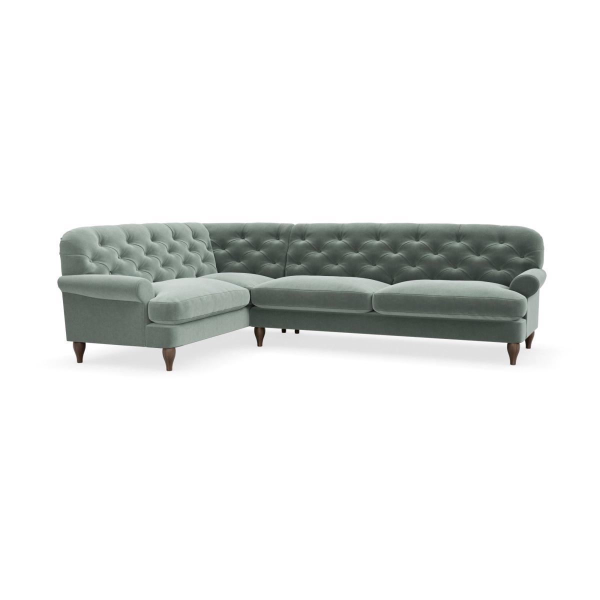 Canterbury Luxury Velvet Left Hand Corner Sofa Luxury Velvet Lilypad – image 2