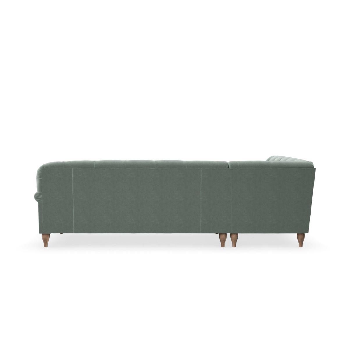 Canterbury Luxury Velvet Left Hand Corner Sofa Luxury Velvet Lilypad – image 4