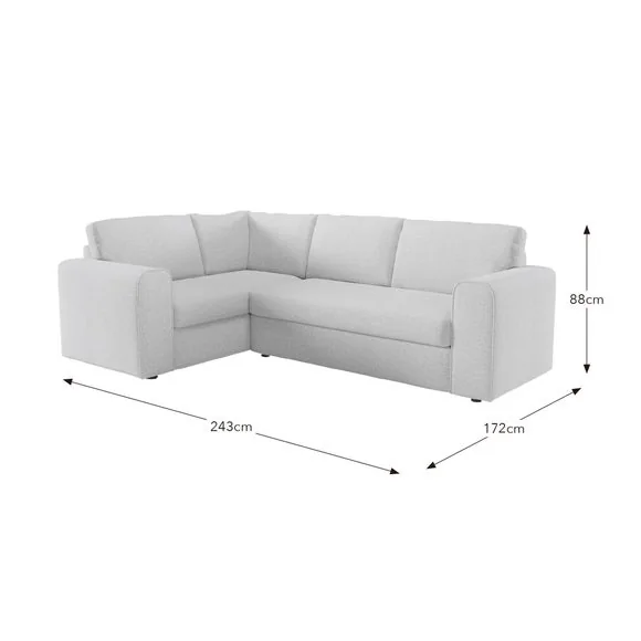 Abel Vintage Soft Chenille Corner Sofa – image 9