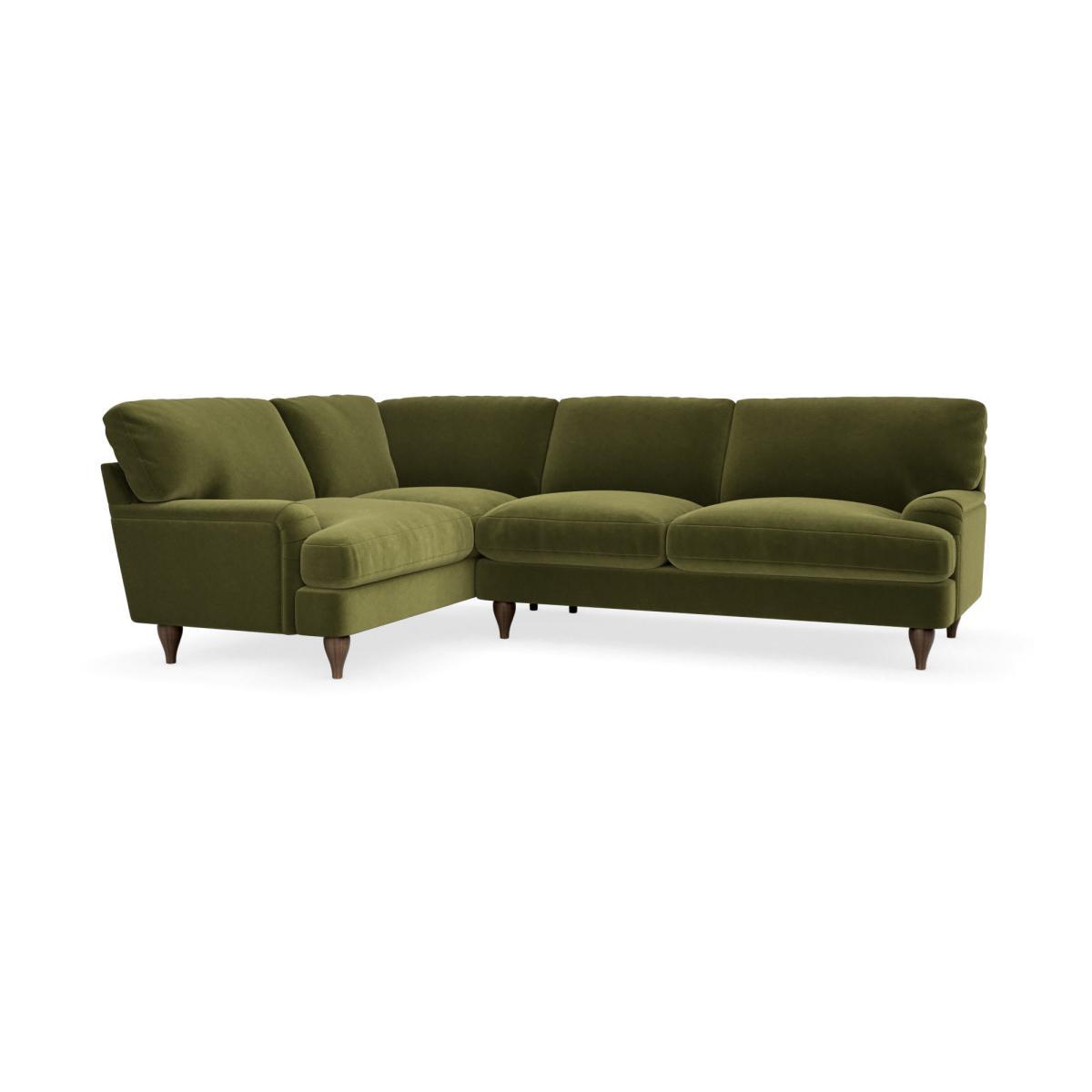 Darwin Luxury Velvet Left Hand Corner Sofa Luxury Velvet Olive – image 2