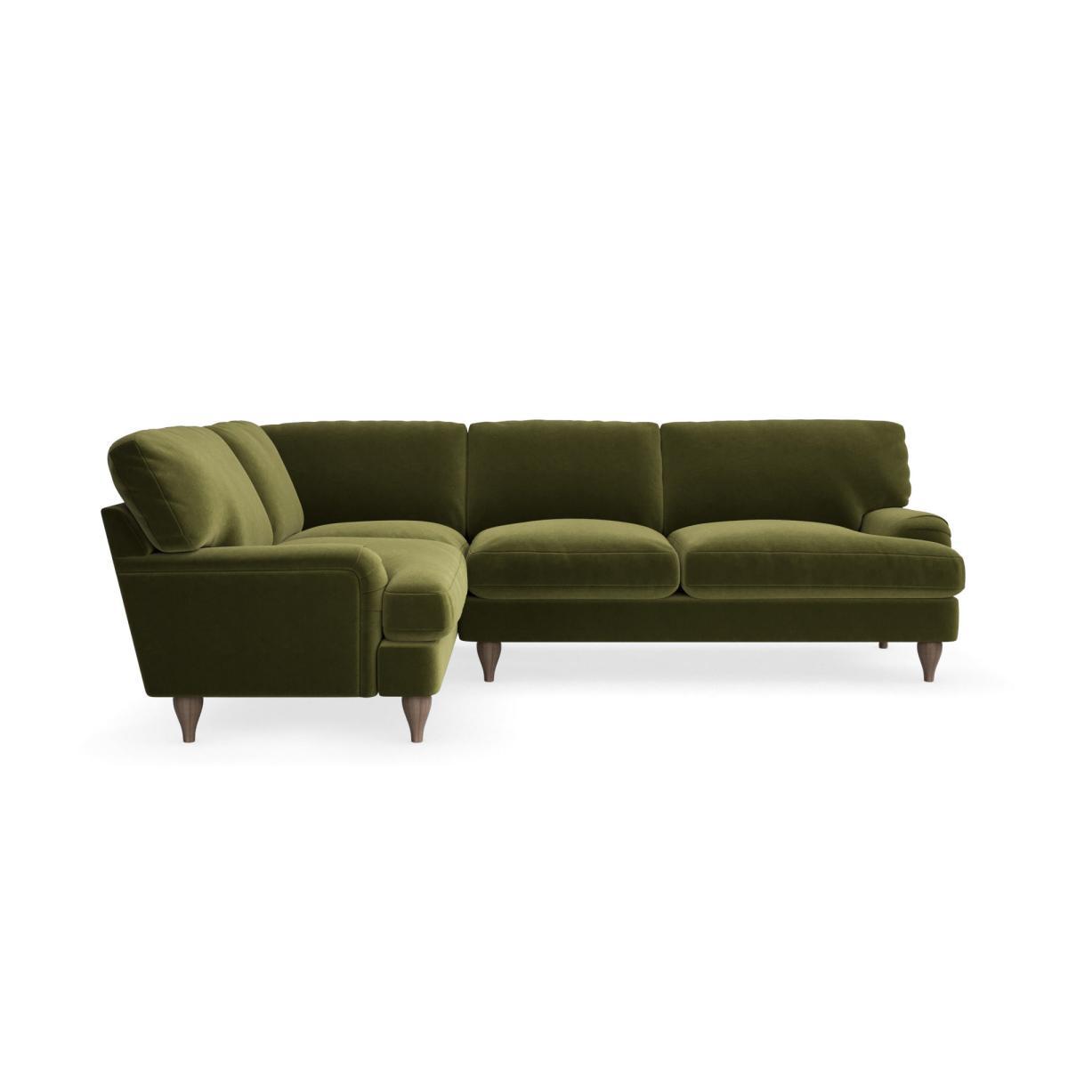 Darwin Luxury Velvet Left Hand Corner Sofa Luxury Velvet Olive – image 3