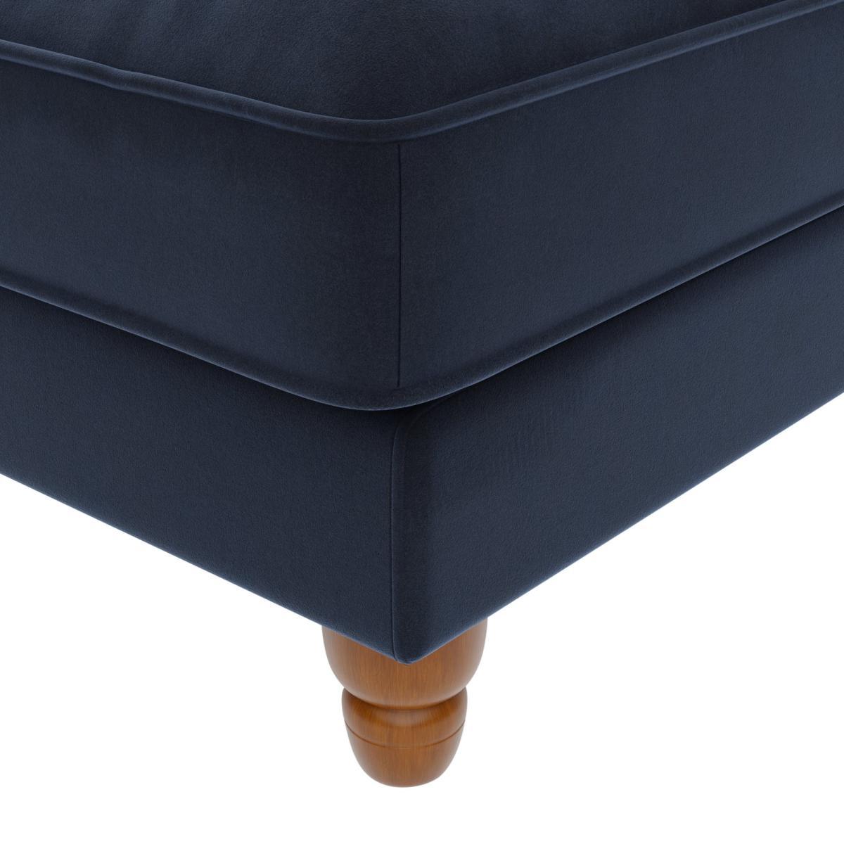 Beatrice Velvet Left Hand Corner Sofa Luxe Navy – image 6