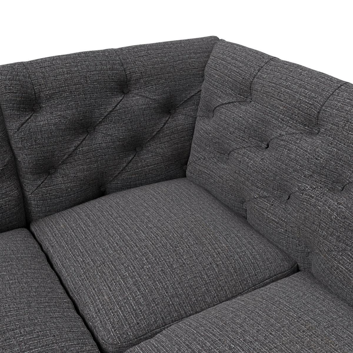 Canterbury Textured Weave Right Hand Corner Sofa Textured Weave Graphite – image 8