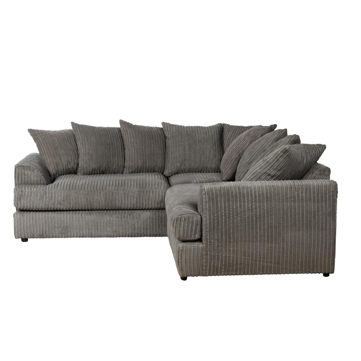 Jasper Large Corner Sofa Black – image 2