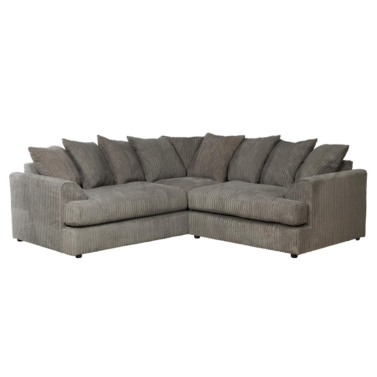 Jasper Large Corner Sofa Black – image 3