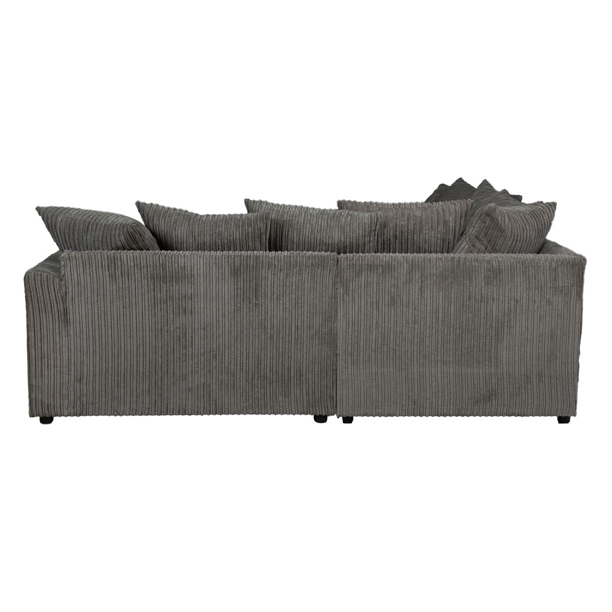 Jasper Large Corner Sofa Black – image 5