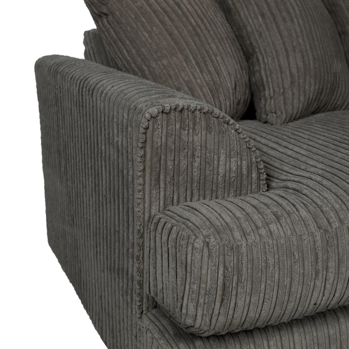 Jasper Large Corner Sofa Black – image 6