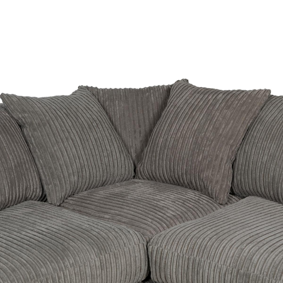 Jasper Large Corner Sofa Black – image 7