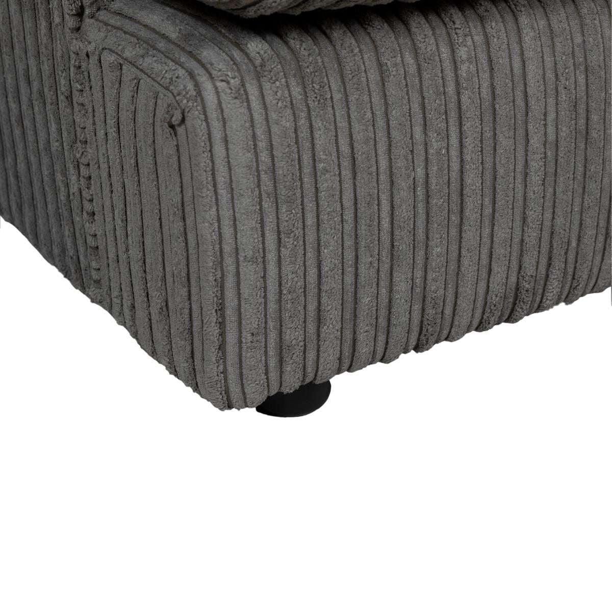 Jasper Large Corner Sofa Black – image 8