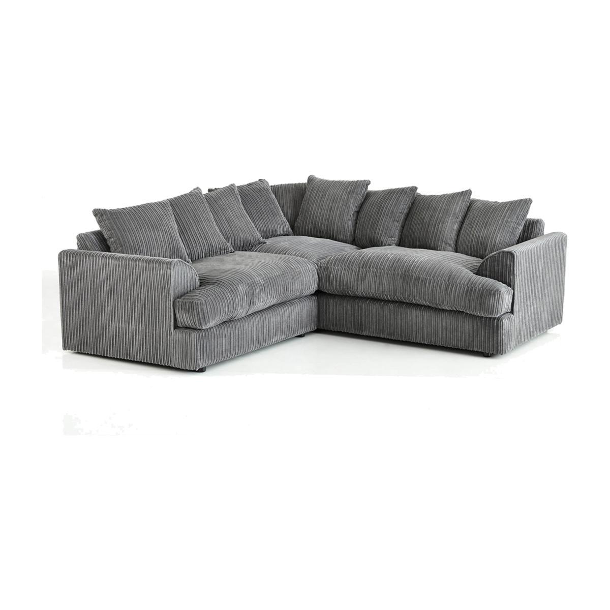 Jasper Large Corner Sofa Black – image 1