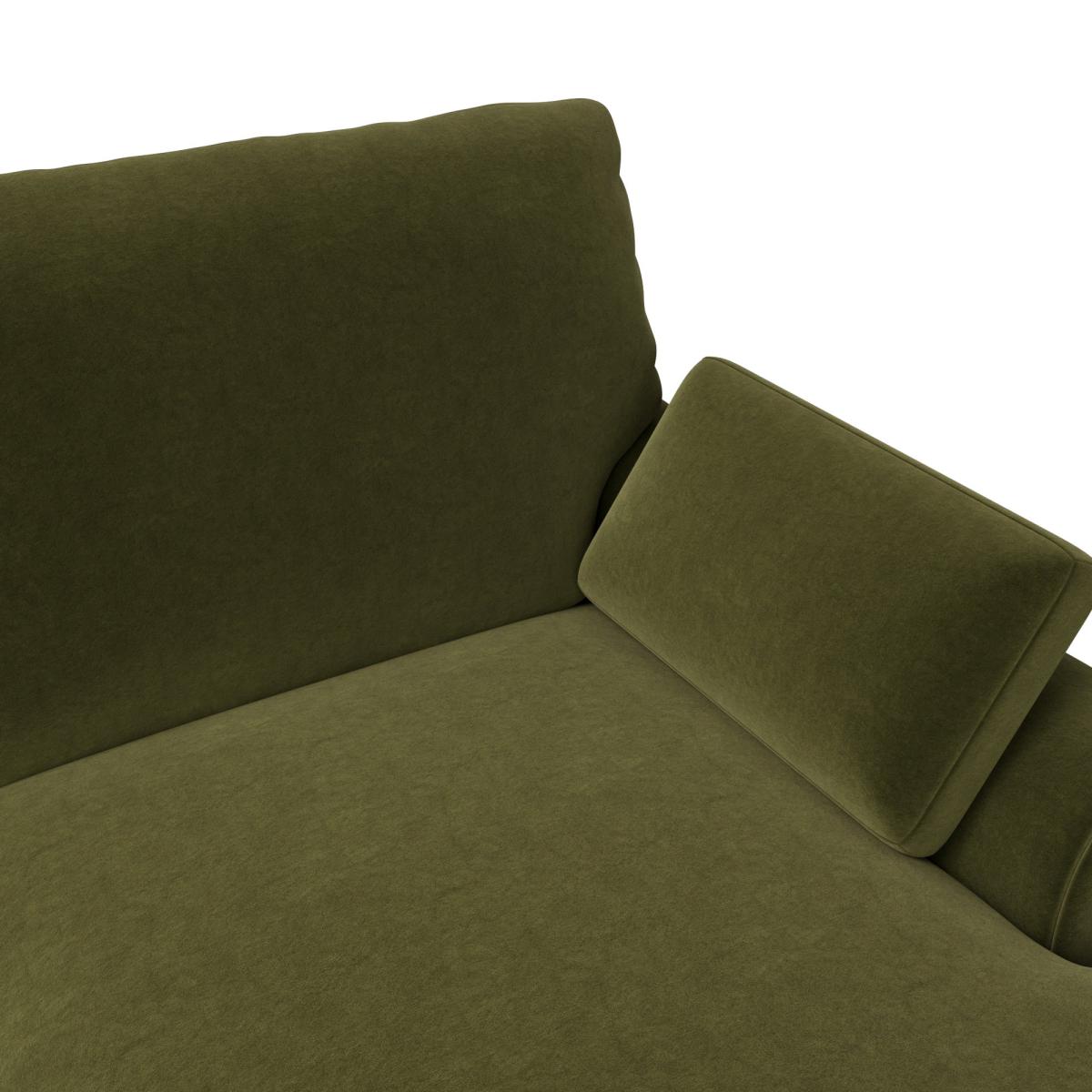 Salisbury Luxury Velvet Right Hand Corner Sofa Luxury Velvet Olive – image 5