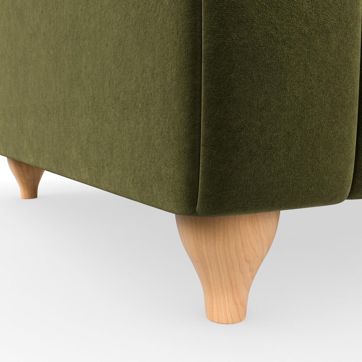 Salisbury Luxury Velvet Right Hand Corner Sofa Luxury Velvet Olive – image 6