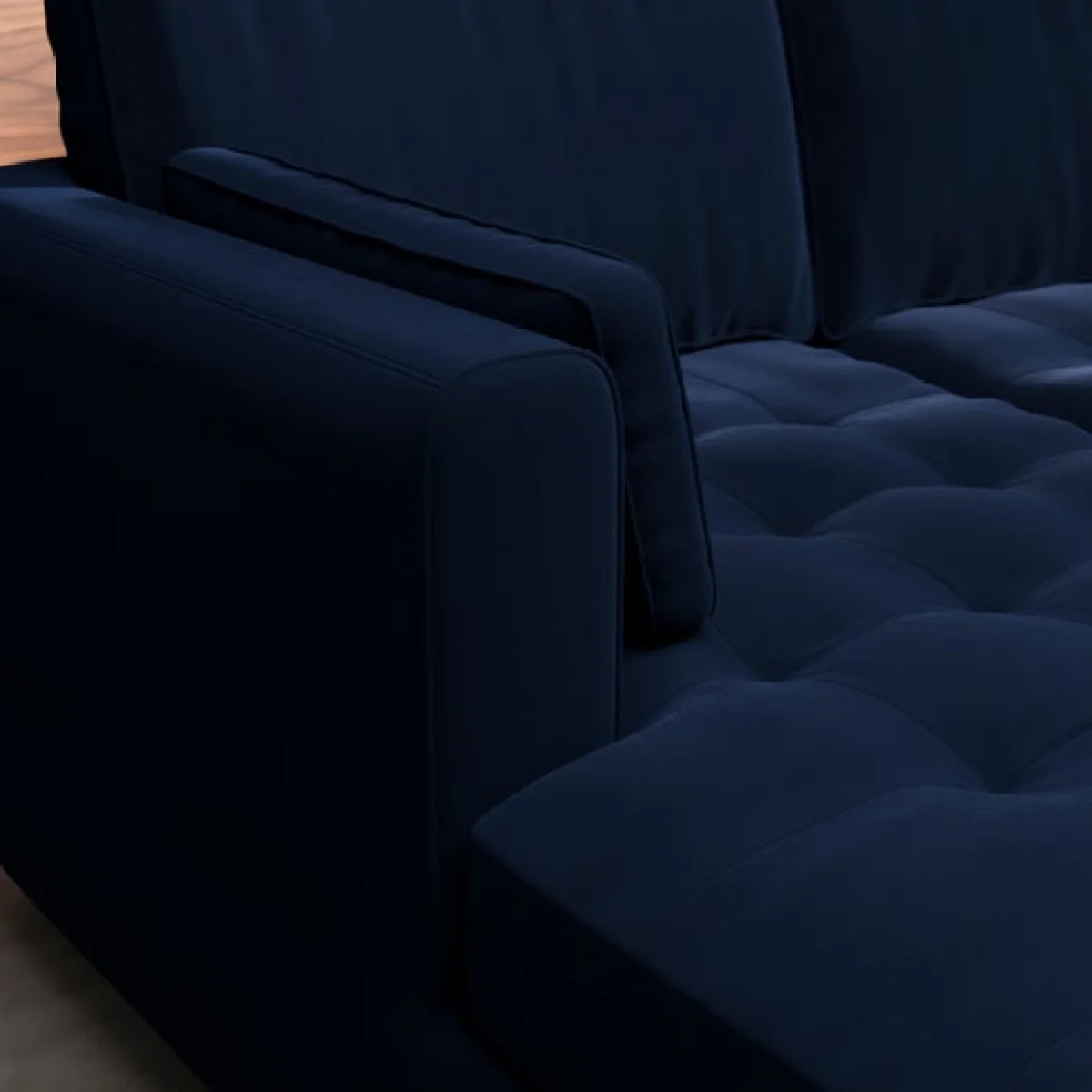 Zoe II Velvet Corner Storage Sofa Bed – image 4