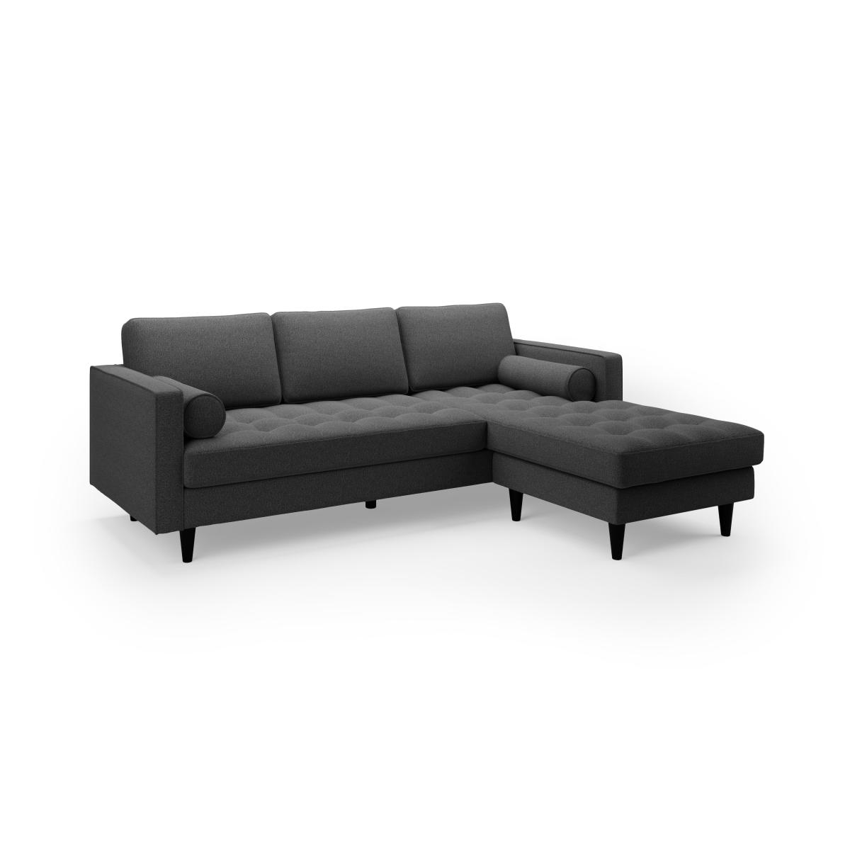 Zoe Luna Right Hand Corner Chaise Luna Charcoal – image 2