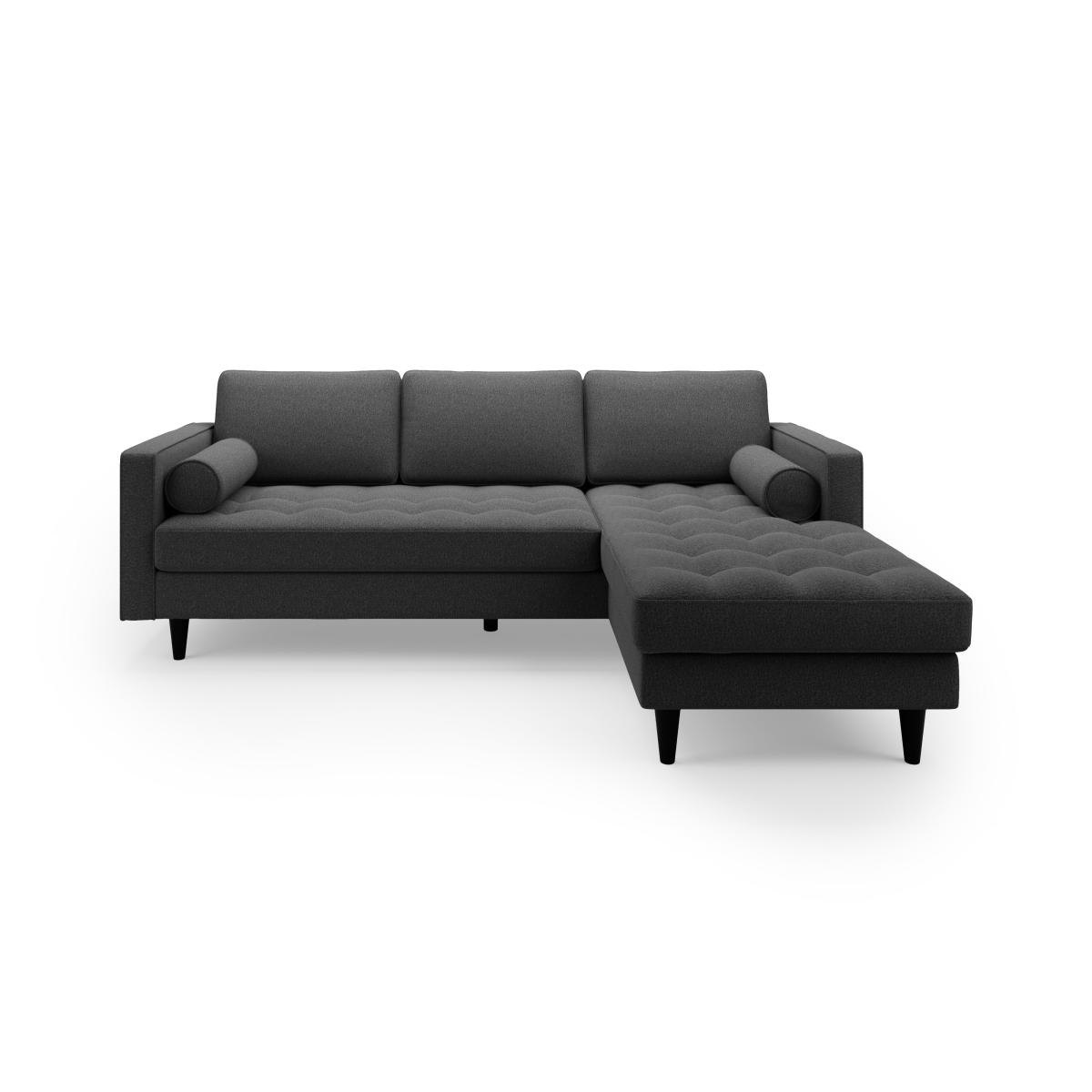 Zoe Luna Right Hand Corner Chaise Luna Charcoal – image 3