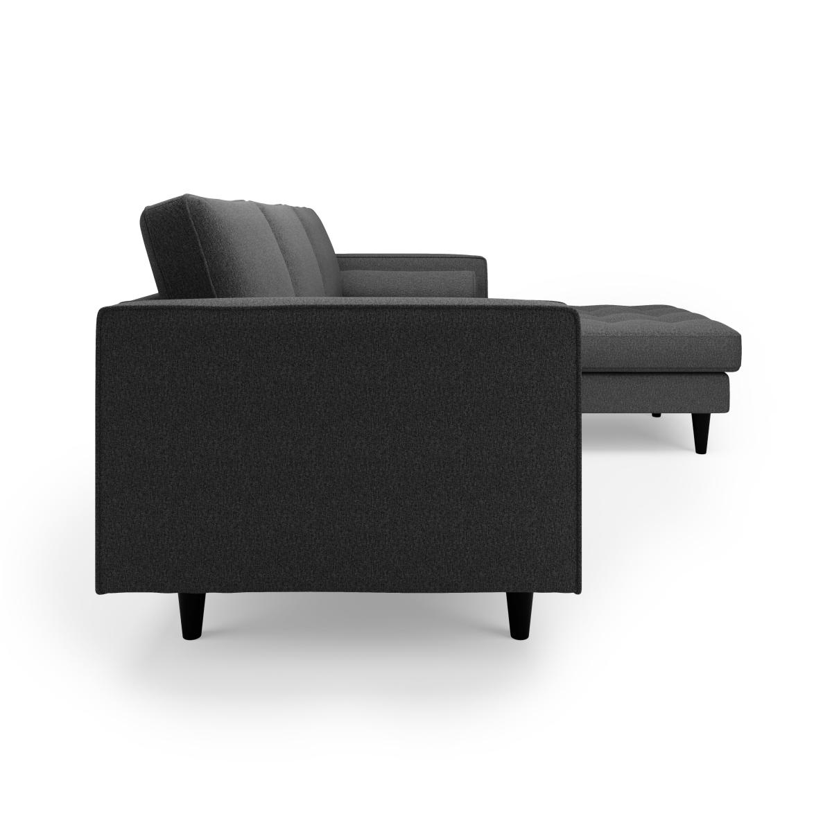Zoe Luna Right Hand Corner Chaise Luna Charcoal – image 4