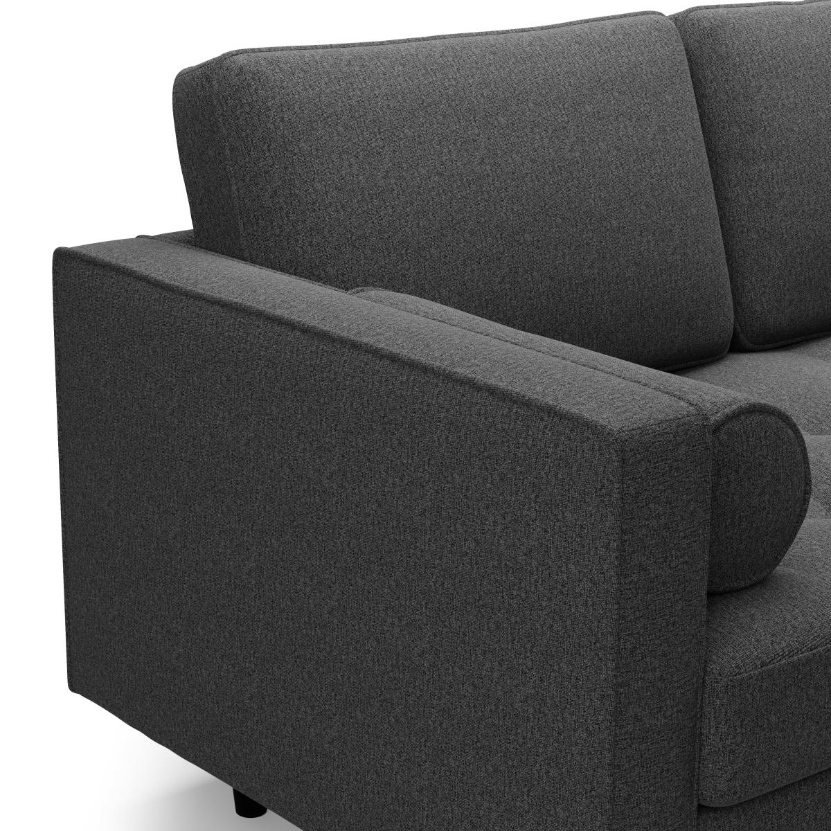 Zoe Luna Right Hand Corner Chaise Luna Charcoal – image 7