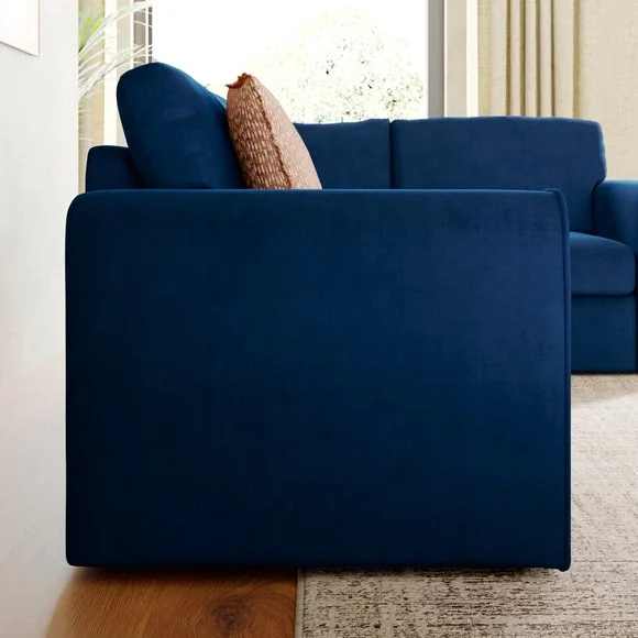 Abel Matte Velvet Corner Sofa – image 3