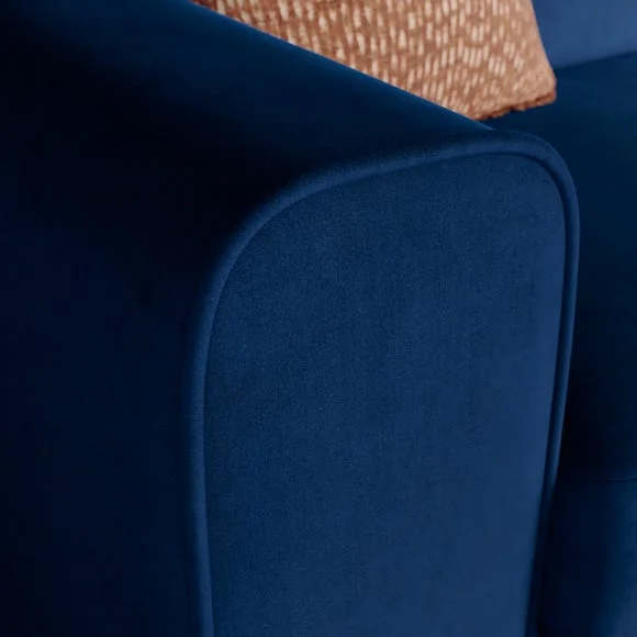 Abel Matte Velvet Corner Sofa – image 4