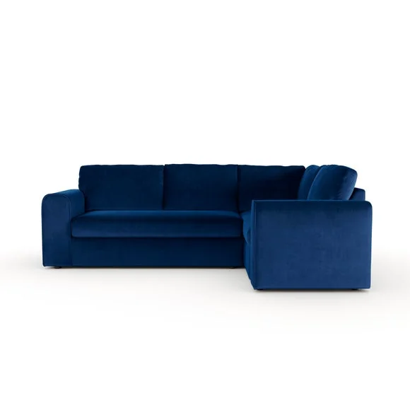 Abel Matte Velvet Corner Sofa – image 7
