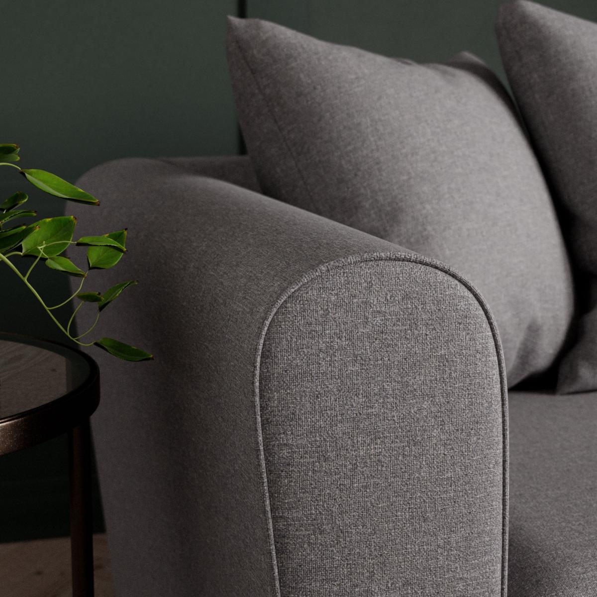 Blake Soft Texture Fabric Corner Sofa Soft Texture Grey – image 5