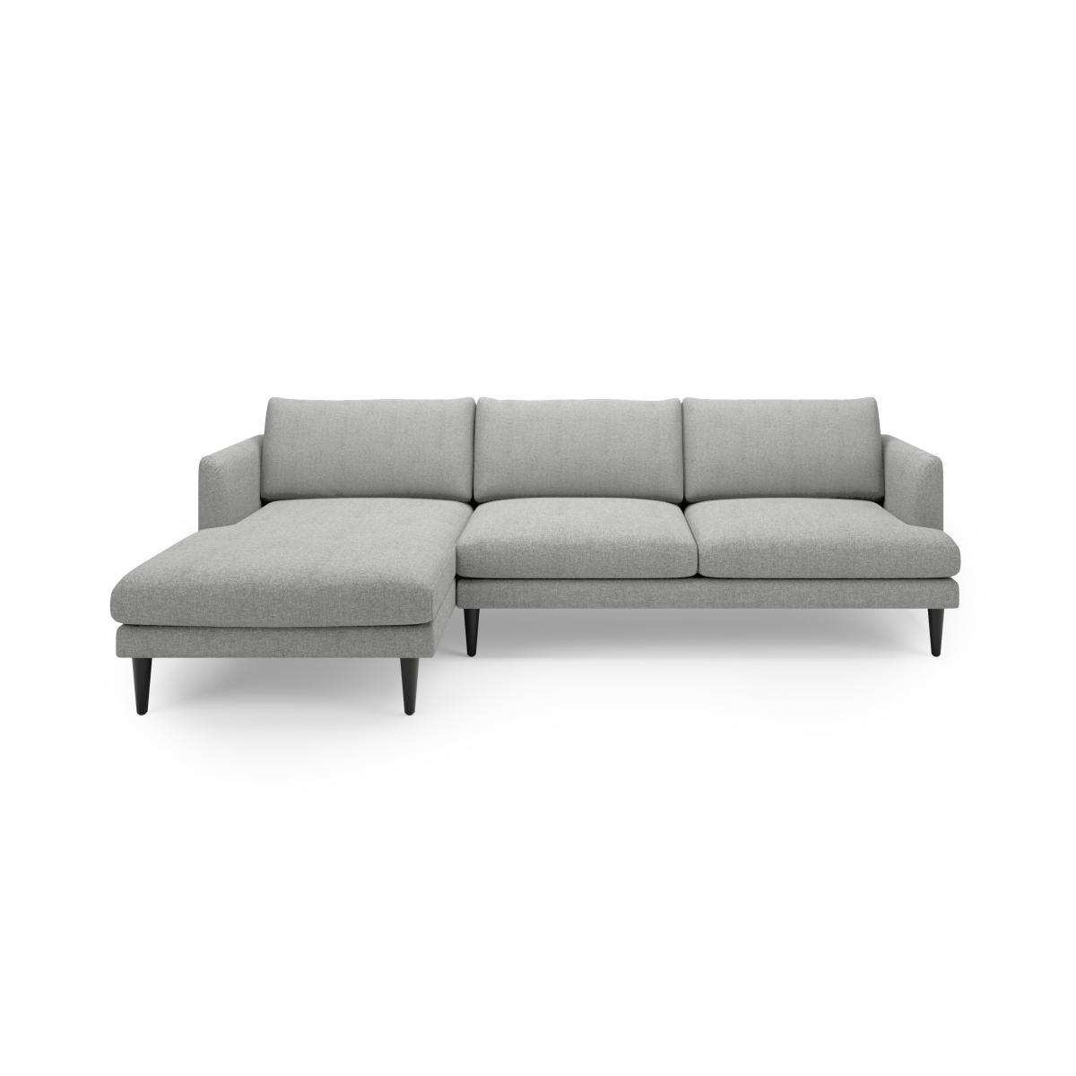 Reuben Brushed Marl Left Hand Corner Sofa Grey – image 2