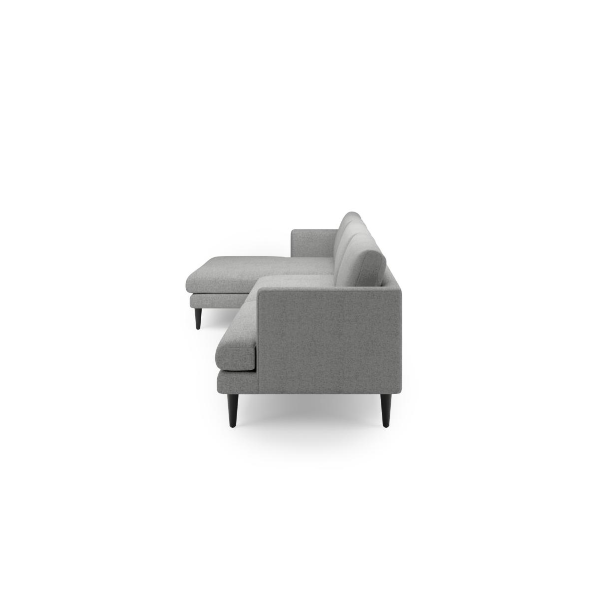 Reuben Brushed Marl Left Hand Corner Sofa Grey – image 4