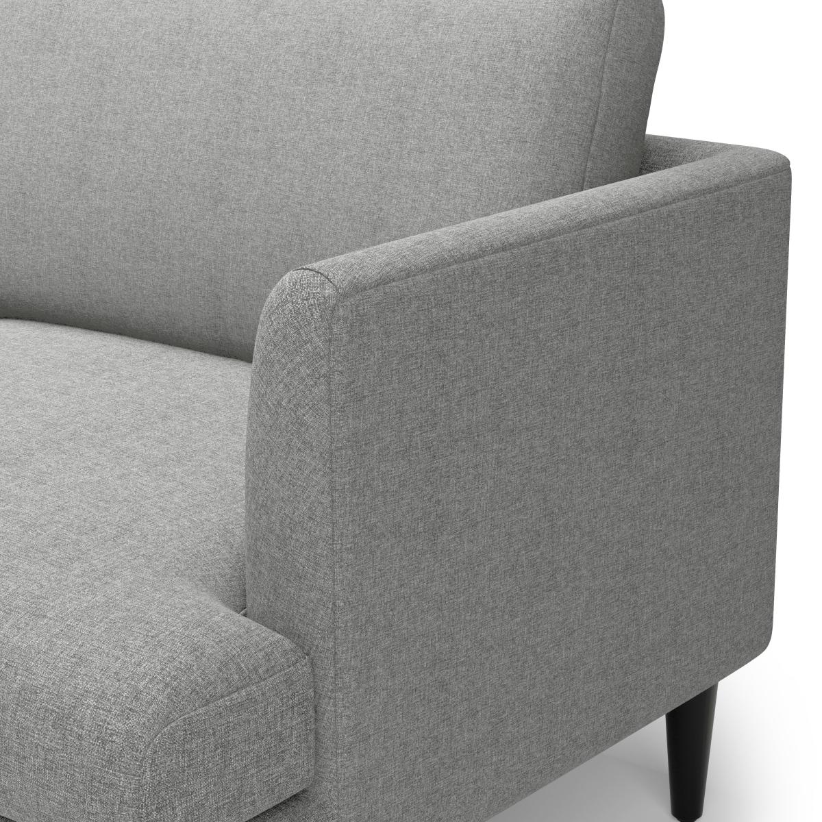 Reuben Brushed Marl Left Hand Corner Sofa Grey – image 7