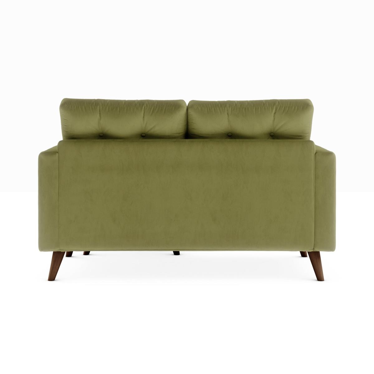Lewes Luxury Velvet Compact Corner Chaise Luxury Velvet Olive – image 5