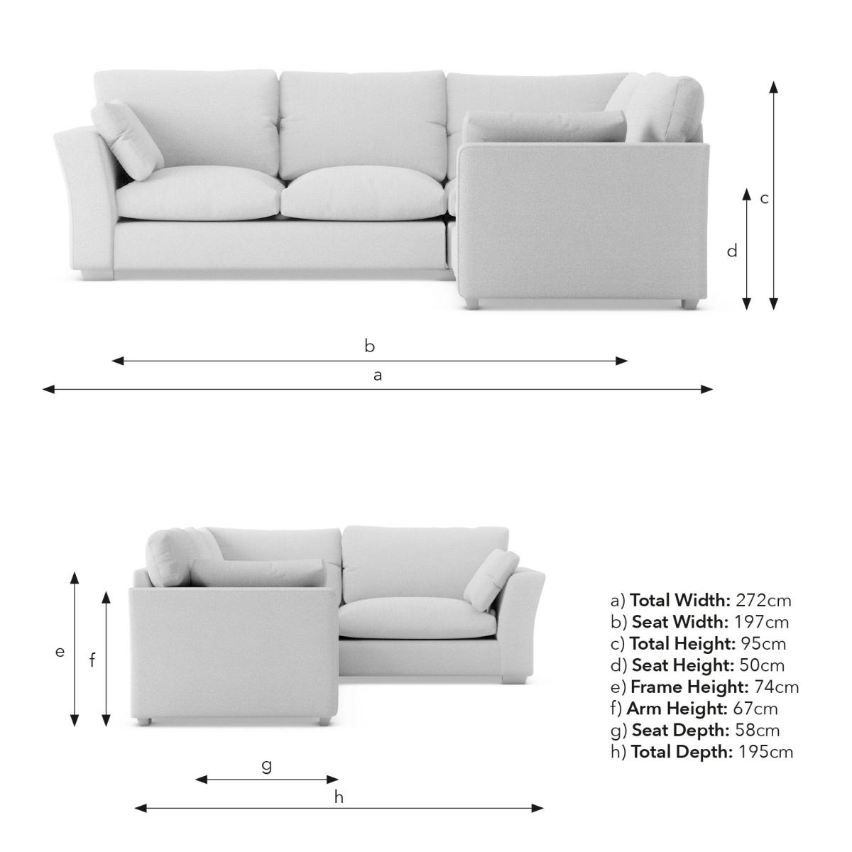 Blakeney Cosy Marl Corner Sofa Cosy Marl Soft Granite – image 10